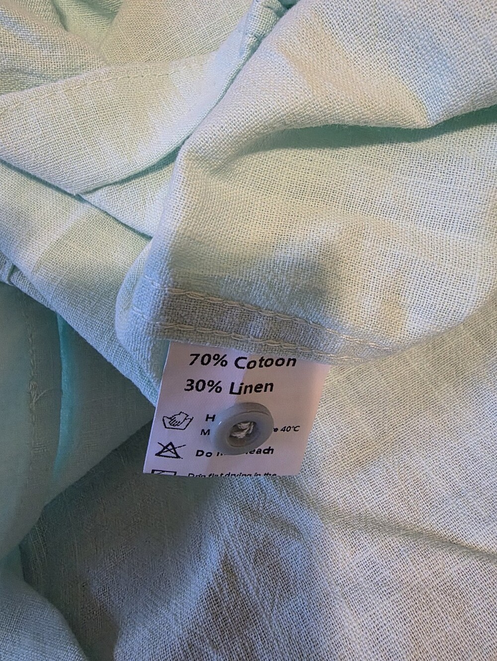 Kohl's Light Mint Green Short Sleeve Button-Down Shirt - Picture 6 of 6